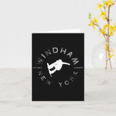 ウィンドハムニューヨークヴィンテージレトロスノーボード カード (黄色い花)