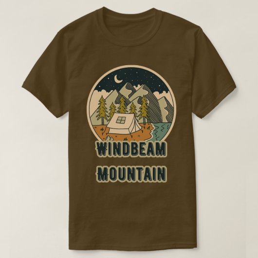 ウィンドビーム山 Tシャツ (デザイン正面)
