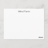 ウィンドファーム ポストカード (裏面)