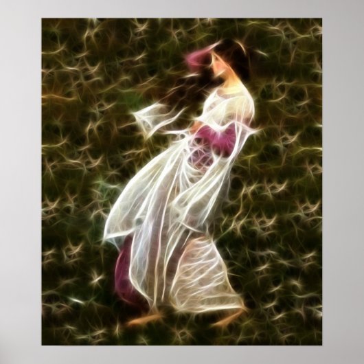 ウィンドフラワーズウォーターハウスフラク絵画タル ポスター (正面)