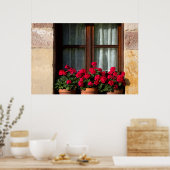 ウィンドフラワーポットin village ポスター (キッチン)