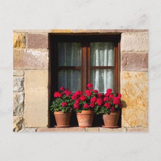ウィンドフラワーポットin village ポストカード (正面)