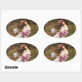 ウィンドフラワー 楕円形シール (シート)