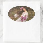 ウィンドフラワー 楕円形シール (バッグ)