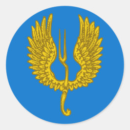 ウィンドヘブンポスペースバッジクラシックュラウンドSのバーロニー ラウンドシール