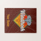 ウィンドホークナミビアレトロゾウヴィンテージアフリカ ジグソーパズル (横)