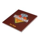 ウィンドホークナミビアレトロゾウヴィンテージアフリカ タイル (側面)