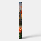 ウィンドミルオランダカントリーサイドバイリバーとチューリップ Case-Mate iPhoneケース (裏面 / 左)