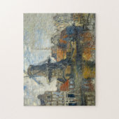 ウィンドミルオンベケンドグラハットアムステルダムモネ素晴らしット ジグソーパズル (縦)