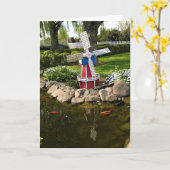 ウィンドミルガーデンデコール カード (黄色い花)