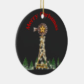 ウィンドミルクリスマスライトオーナメント セラミックオーナメント (右)