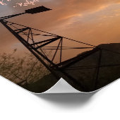 ウィンドミルサグアーロカボススケルトンアリゾナサンセット ポスター (角)