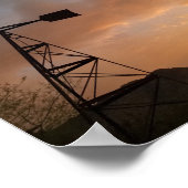 ウィンドミルサグアーロカボススケルトンアリゾナサンセット ポスター (角)