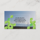 ウィンドミルズカントリーサイド |グリーンリーフパターン 名刺 (裏面)