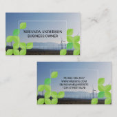 ウィンドミルズカントリーサイド |グリーンリーフパターン 名刺 (正面/裏面)