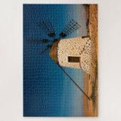 ウィンドミルテフィアフエルテベントゥラスペイン風光明媚 ジグソーパズル (縦)