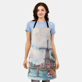 ウィンドミルデアドリアーンハーレムオランダウォータカラー エプロン (着用した状態)