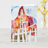 ウィンドミルファームカ空白のード カード (黄色い花)