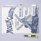 ウィンドミルフランスのブルータイポグラフィデカップオールド文字 薄葉紙 (クラフト)