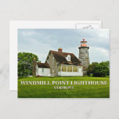 ウィンドミルポイントライトハウスバーモント葉書 ポストカード (正面/裏面)