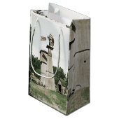 ウィンドミルルーラルファーム1890のカラスプラッシュ水色 スモールペーパーバッグ (裏面アングル)