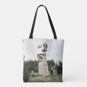 ウィンドミルルーラルファーム1890のカラスプラッシュ水色 トートバッグ (裏面)