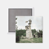 ウィンドミルルーラルファーム1890のカラスプラッシュ水色 マグネット (正面/裏面)