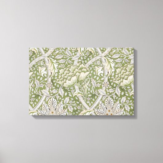 ウィンドラッシュ模様(William Morris著) キャンバスプリント (正面)