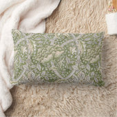 ウィンドラッシュ模様(William Morris著) ランバークッション (ブランケット)