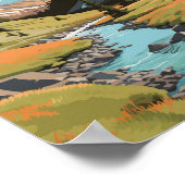 ウィンドリバーレンジワイオミントラベルアートヴィンテージ ポスター (角)