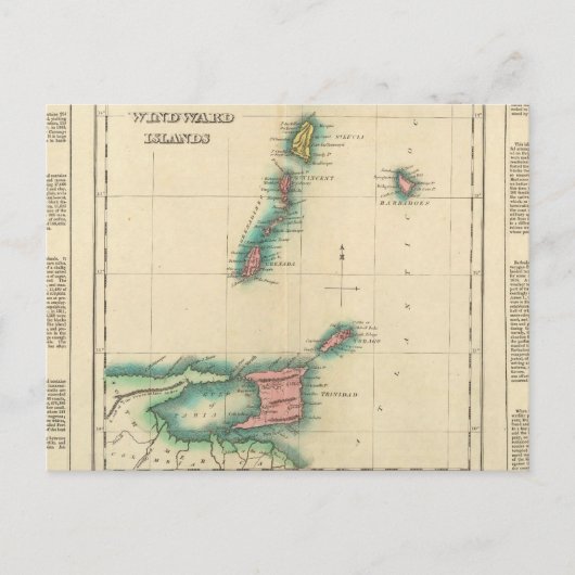 ウィンドワード諸島 ポストカード (正面)