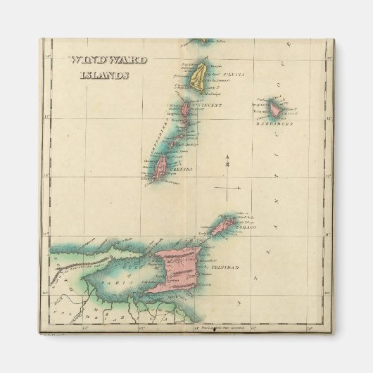 ウィンドワード諸島 マグネット (正面)