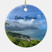 ウィンドワード・オアフ,ハワイ セラミックオーナメント (裏面)