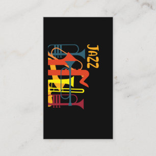 ウィンド楽器ジャズミュージシャントランペットミュージックラバー 名刺