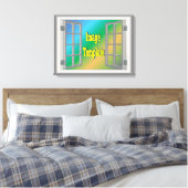 ウィンド素晴らしウ🖼️ Fabおもしろい自分で作成 キャンバスプリント (インサイチュ (寝室))