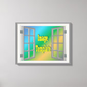 ウィンド素晴らしウ🖼️ Fabおもしろい自分で作成 キャンバスプリント (正面)