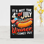 ウィンナーが出るまで4th Julyじゃない カード (黄色い花)
