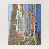 ウィンニペサウキーニューハンプシャー湖。 ジグソーパズル (縦)