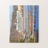 ウィンニペサウキーニューハンプシャー湖。 ジグソーパズル (縦)