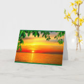 ウィンネバゴサンセット考えズ・オブ・ユー カード (黄色い花)