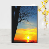 ウィンネバゴサンセット考えズ・オブ・ユー カード (黄色い花)