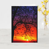 ウィンネバゴサンセット考えズ・オブ・ユー カード (黄色い花)