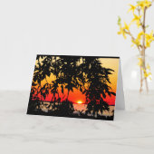 ウィンネバゴサンセット考えズ・オブ・ユー カード (黄色い花)