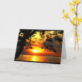 ウィンネバゴサンセット考えズ・オブ・ユー カード (黄色い花)