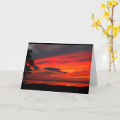 ウィンネバゴサンセット考えズ・オブ・ユー カード (黄色い花)