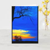 ウィンネバゴサンセット考えズ・オブ・ユー カード (黄色い花)