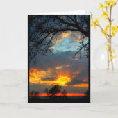 ウィンネバゴサンセット考えズ・オブ・ユー カード (黄色い花)