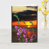 ウィンネバゴサンセット考えズ・オブ・ユー カード (黄色い花)