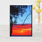 ウィンネバゴサンセット考えズ・オブ・ユー カード (黄色い花)