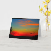 ウィンネバゴサンセット考えズ・オブ・ユー カード (黄色い花)